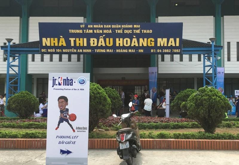 Lắp đặt âm thanh nhà thi đấu Hoàng Mai